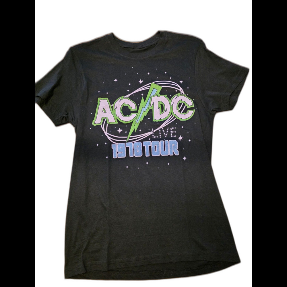 Vintage S AC/DC 1978 Tour T-Shirt Small New Throwback
